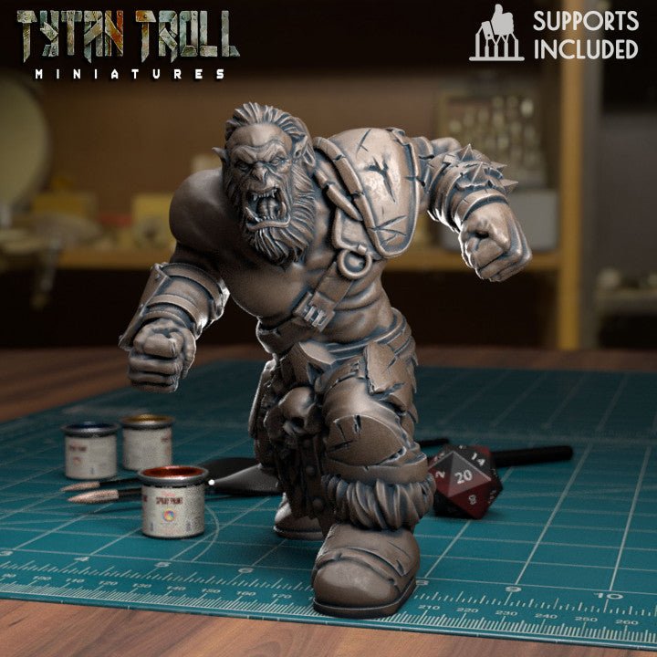 Orc Raiders Miniature | B - Tabletop RPG & D&D miniature. Perfect for wargaming & collectors