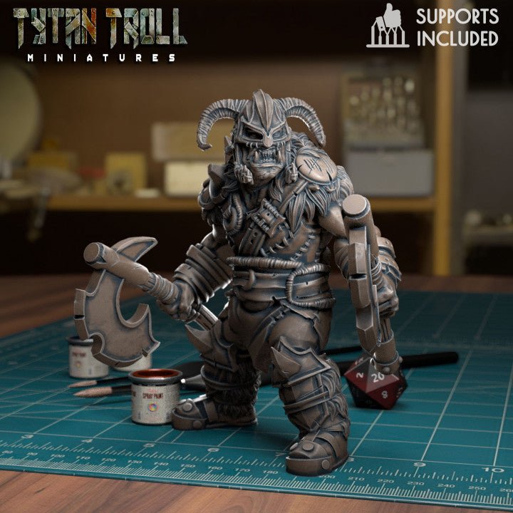 Orc Raiders Miniature set 2 | D - Tabletop RPG & D&D miniature. Perfect for wargaming & collectors