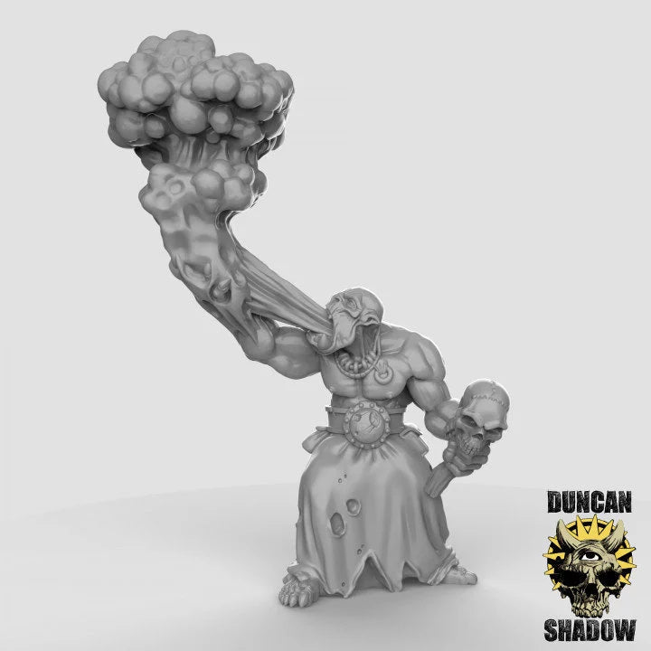 Orc Warlock Miniature | B - Tabletop RPG & D&D miniature. Perfect for wargaming & collectors