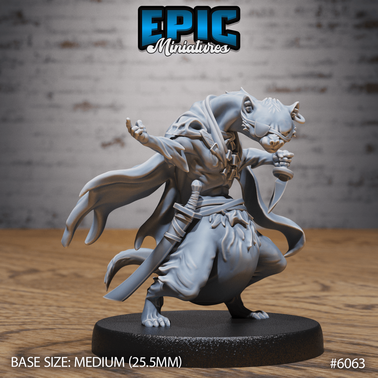 Otterfolk Pirate Miniature | A - Tabletop RPG & D&D miniature. Perfect for wargaming & collectors
