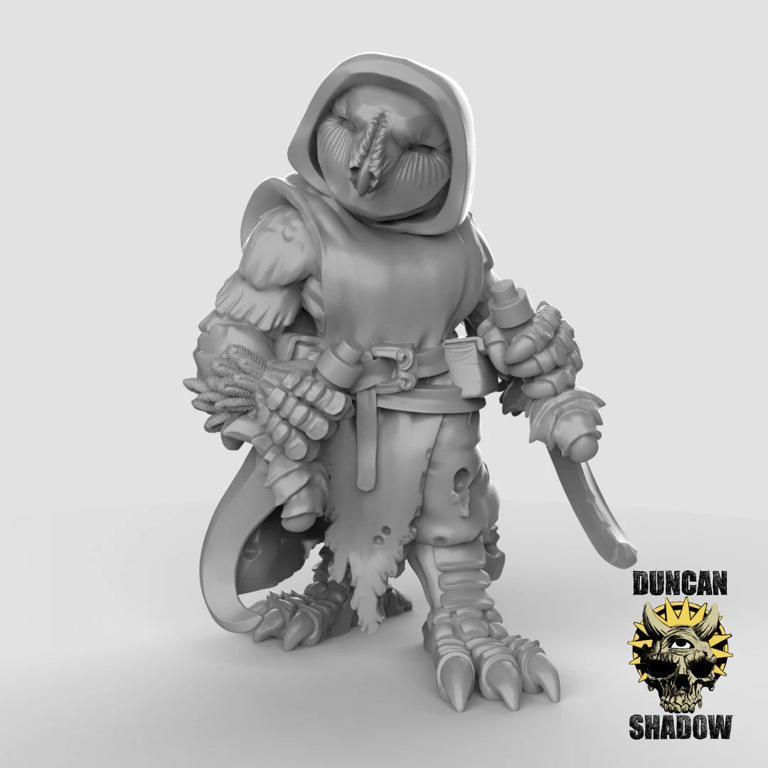 Owl Folk Miniature | B - Tabletop RPG & D&D miniature. Perfect for wargaming & collectors