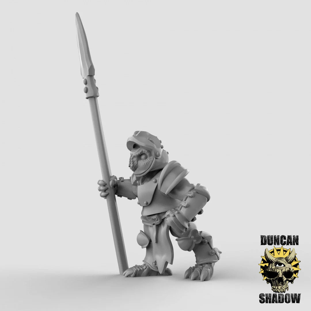 Owl Knight Miniature | B - Tabletop RPG & D&D miniature. Perfect for wargaming & collectors