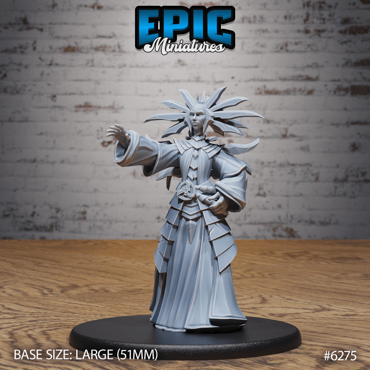 Pain Cleric leader Miniature | B - Tabletop RPG & D&D miniature. Perfect for wargaming & collectors