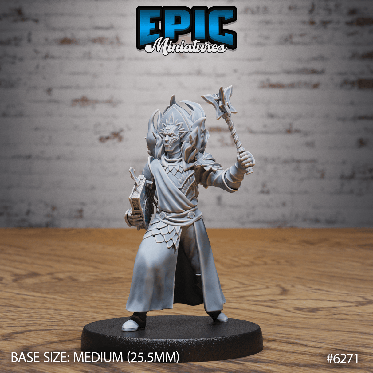 Pain Cleric Miniature | A - Tabletop RPG & D&D miniature. Perfect for wargaming & collectors