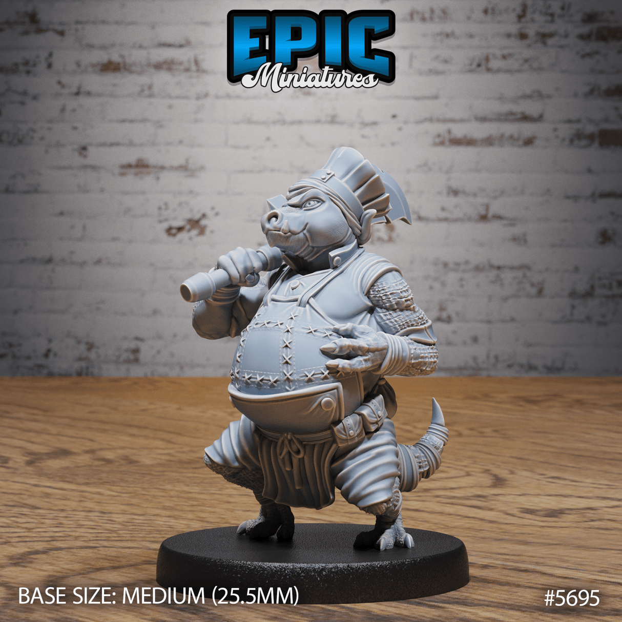 Papa Kobold Cook Miniature | A - Tabletop RPG & D&D miniature. Perfect for wargaming & collectors