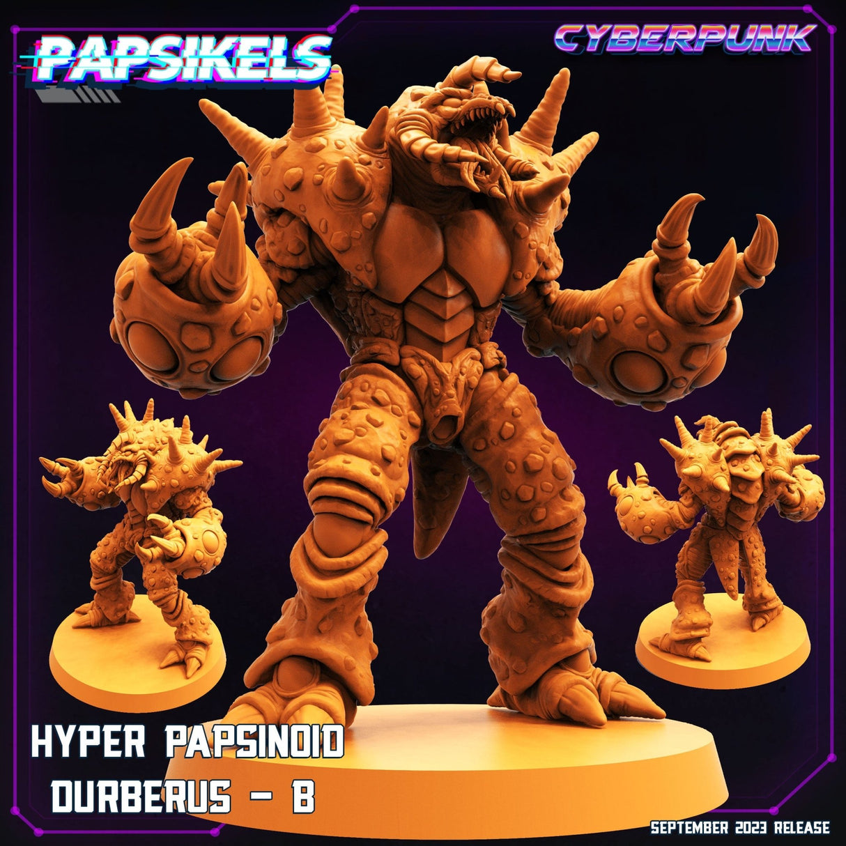Papsinoid Durberus Miniature | Durberus B - Tabletop RPG & D&D miniature. Perfect for wargaming & collectors