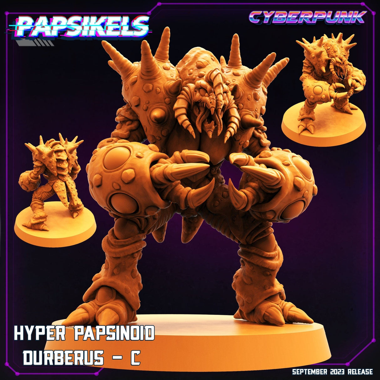 Papsinoid Durberus Miniature | Durberus C - Tabletop RPG & D&D miniature. Perfect for wargaming & collectors