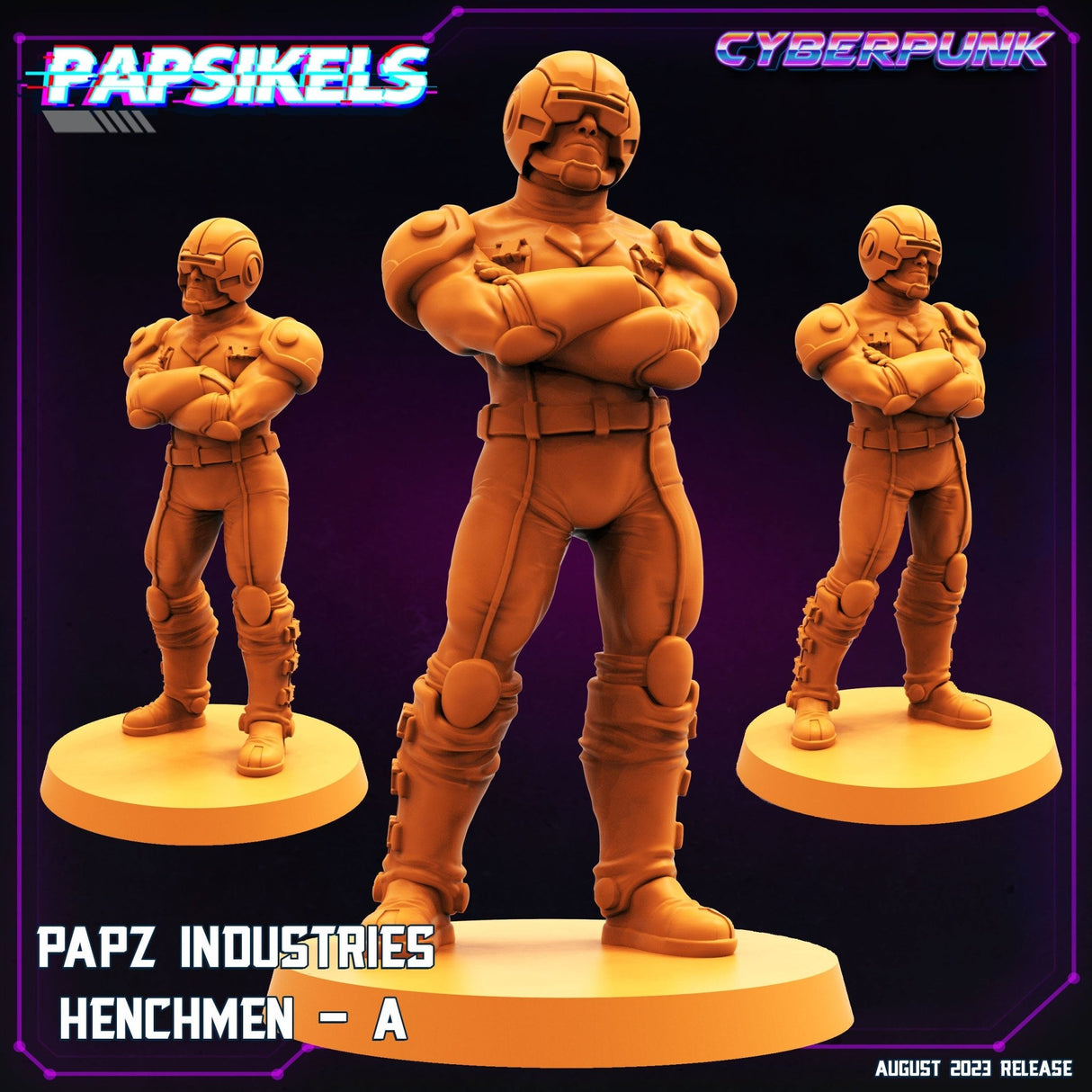 Papz Industries Henchmen Miniature | Henchman A - Tabletop RPG & D&D miniature. Perfect for wargaming & collectors