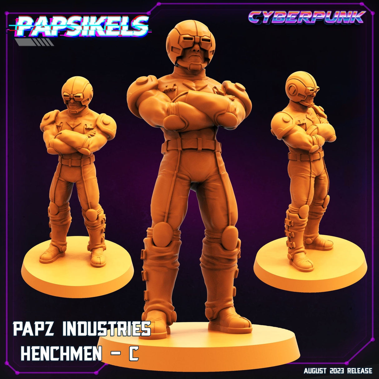 Papz Industries Henchmen Miniature | Henchman C - Tabletop RPG & D&D miniature. Perfect for wargaming & collectors