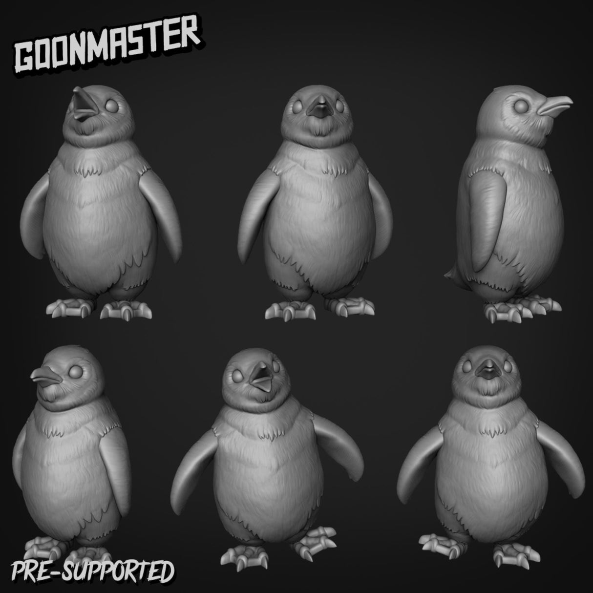 Penguin Folk Bundle Miniature | 28mm - Tabletop RPG & D&D miniature. Perfect for wargaming & collectors