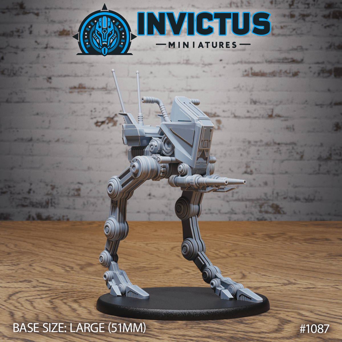 Personal Bipedal Walker Miniature | A - Tabletop RPG & D&D miniature. Perfect for wargaming & collectors