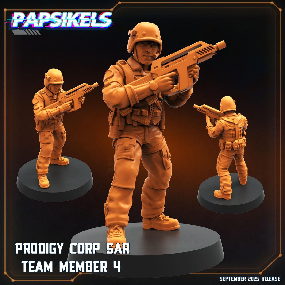 Prodigy Corp SAR Team | Prodigy Trooper 4 - Tabletop RPG & D&D miniature. Perfect for wargaming & collectors