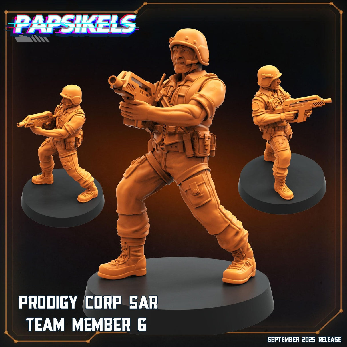 Prodigy Corp SAR Team | Prodigy Trooper 6 - Tabletop RPG & D&D miniature. Perfect for wargaming & collectors