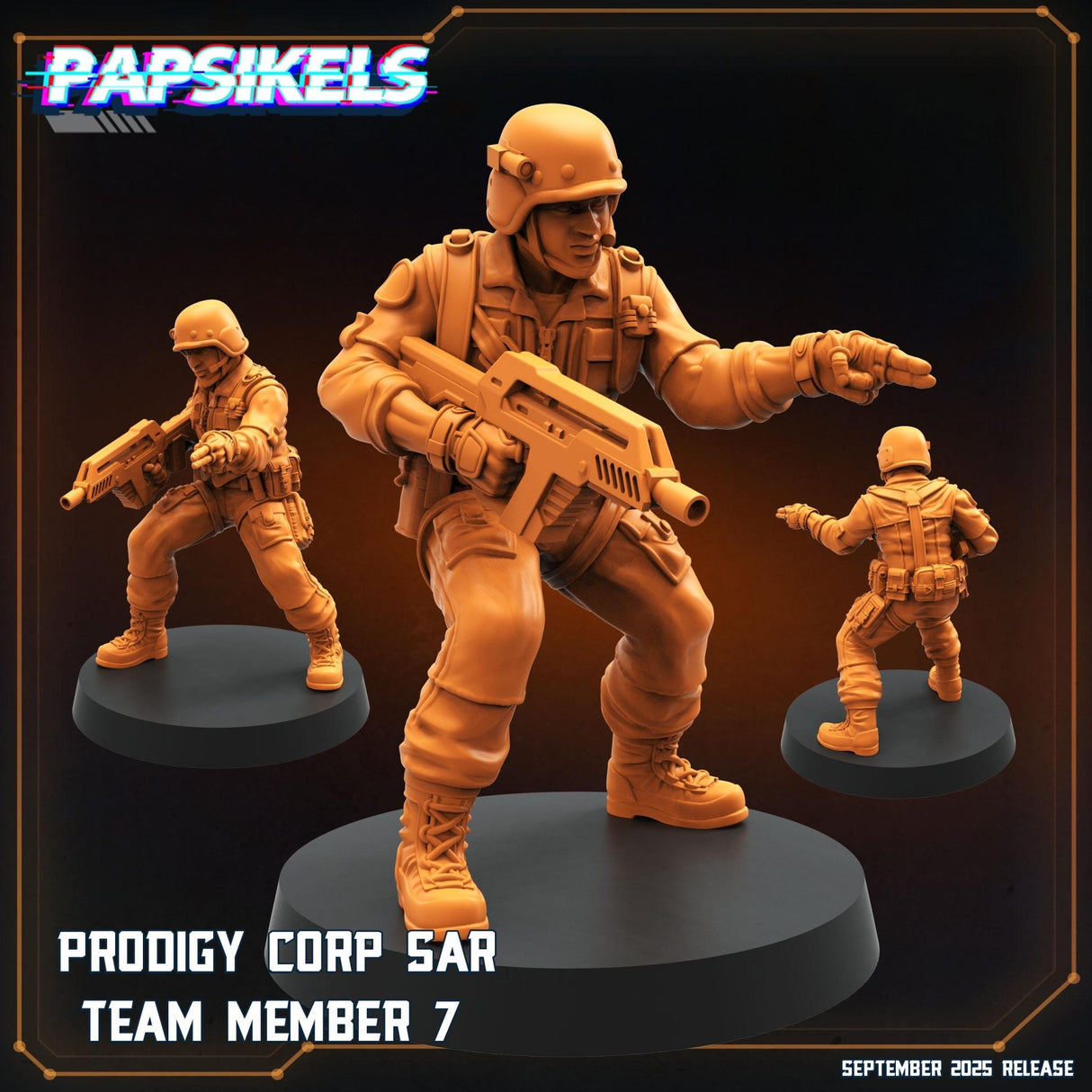 Prodigy Corp SAR Team | Prodigy Trooper 7 - Tabletop RPG & D&D miniature. Perfect for wargaming & collectors