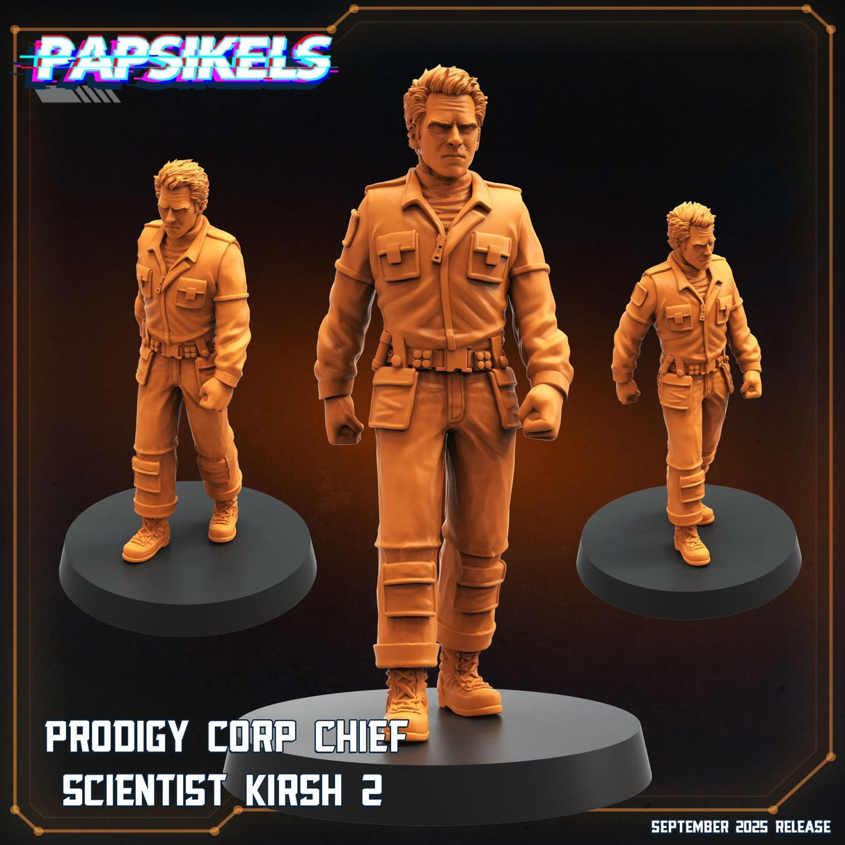 Prodigy Synthetics | Prodigy Scientist 2 - Tabletop RPG & D&D miniature. Perfect for wargaming & collectors