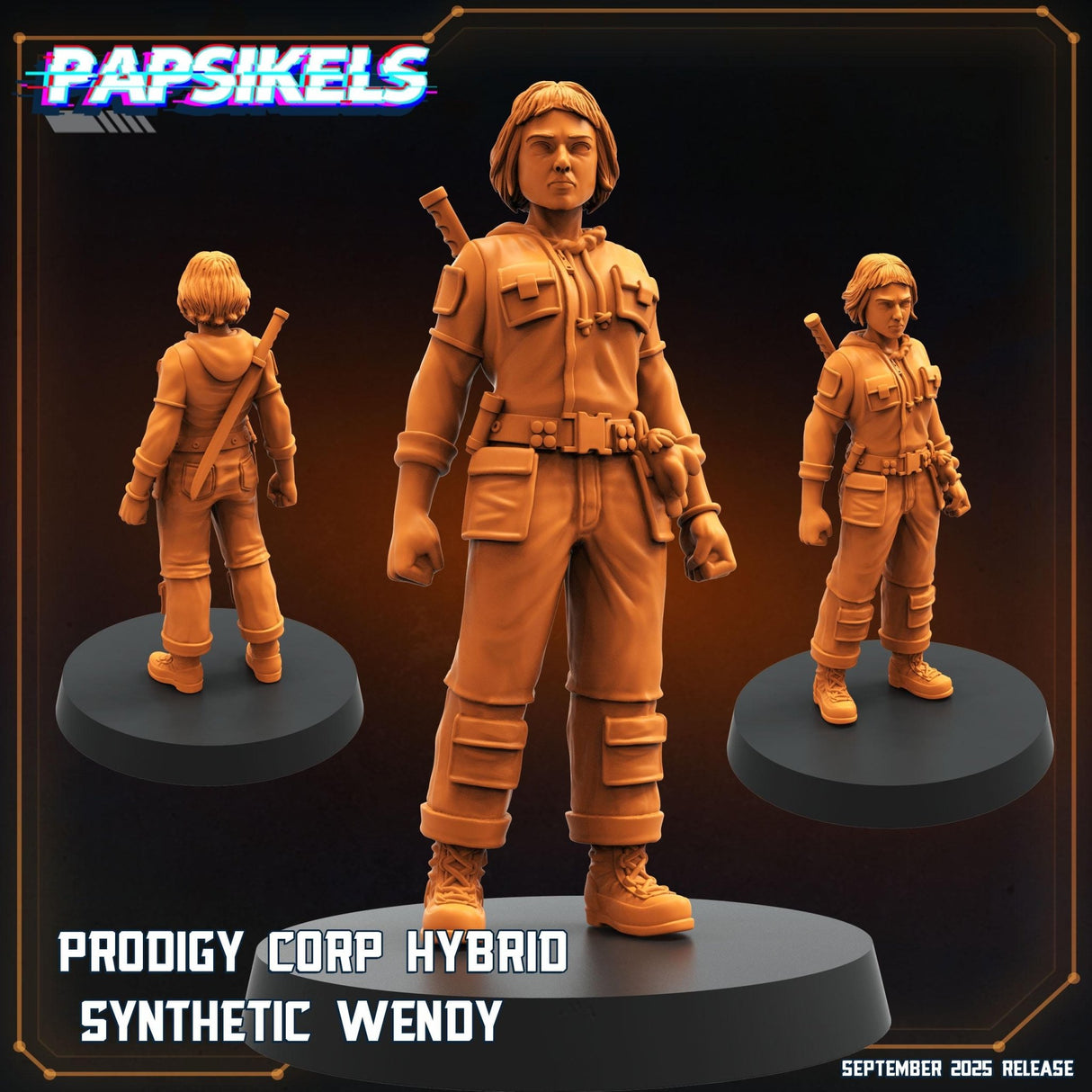 Prodigy Synthetics | Synthetic Wendy 1 - Tabletop RPG & D&D miniature. Perfect for wargaming & collectors