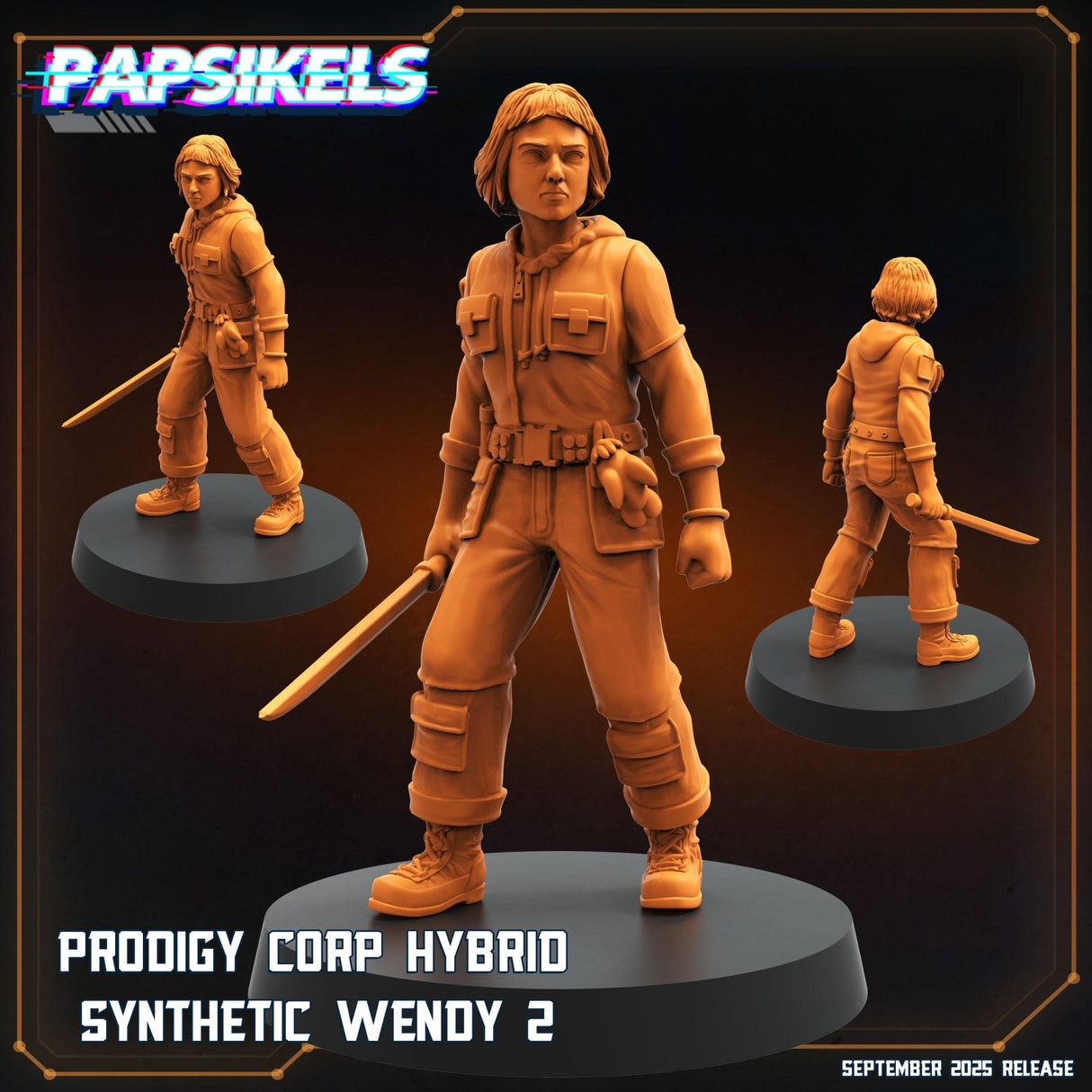Prodigy Synthetics | Synthetic Wendy 2 - Tabletop RPG & D&D miniature. Perfect for wargaming & collectors