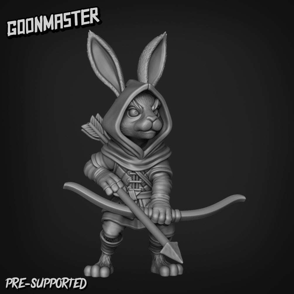 Rabbit Folk Miniature Set 2 | A - Tabletop RPG & D&D miniature. Perfect for wargaming & collectors