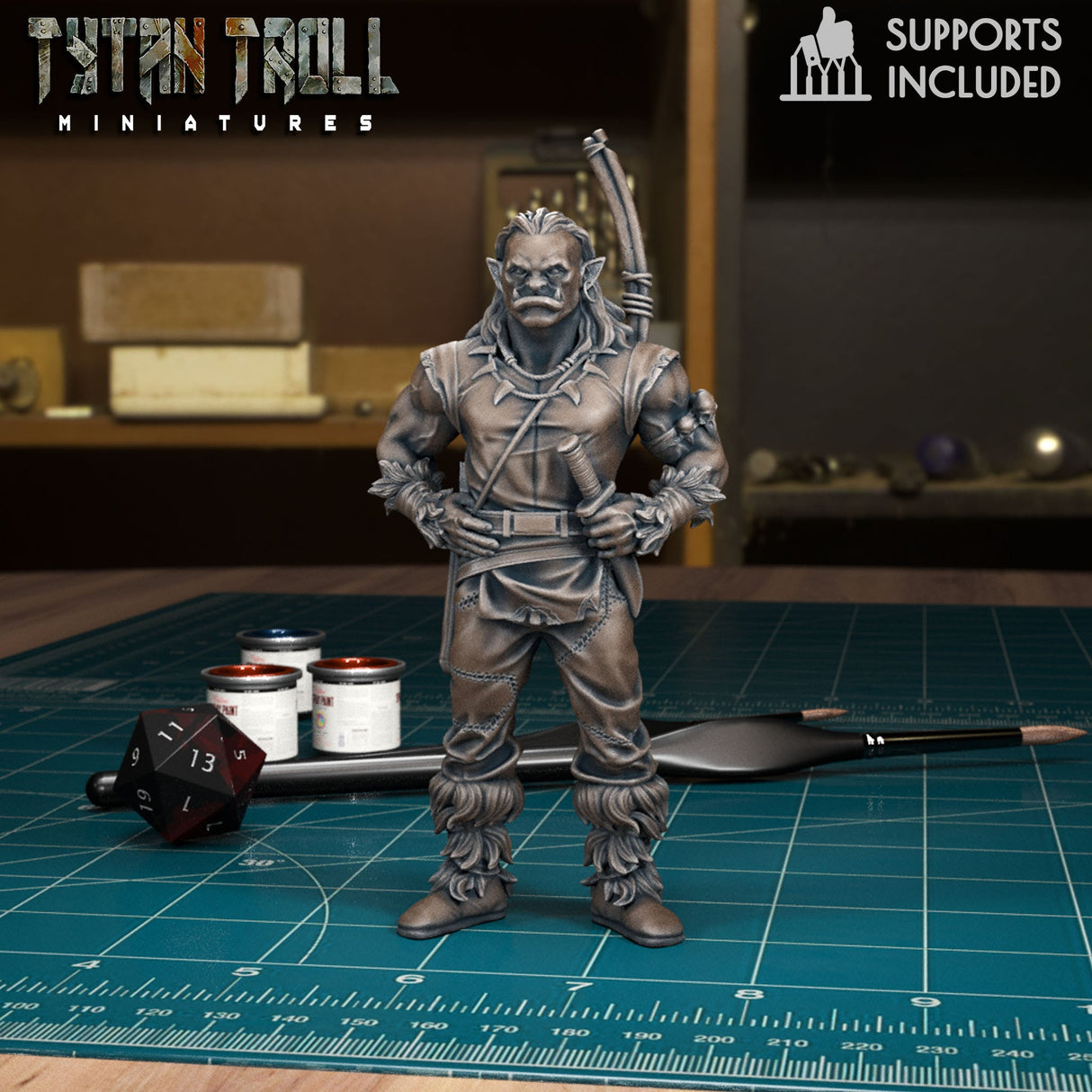 Ranger Heroes Miniature set 3 | B - Tabletop RPG & D&D miniature. Perfect for wargaming & collectors
