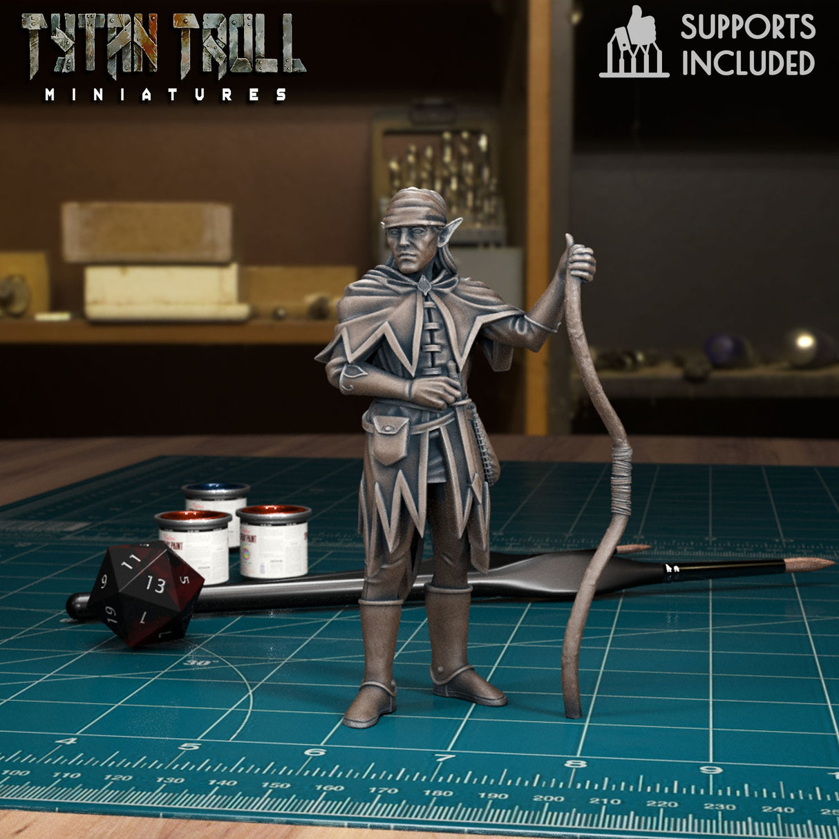 Ranger Heroes Miniature set 2 | F - Tabletop RPG & D&D miniature. Perfect for wargaming & collectors