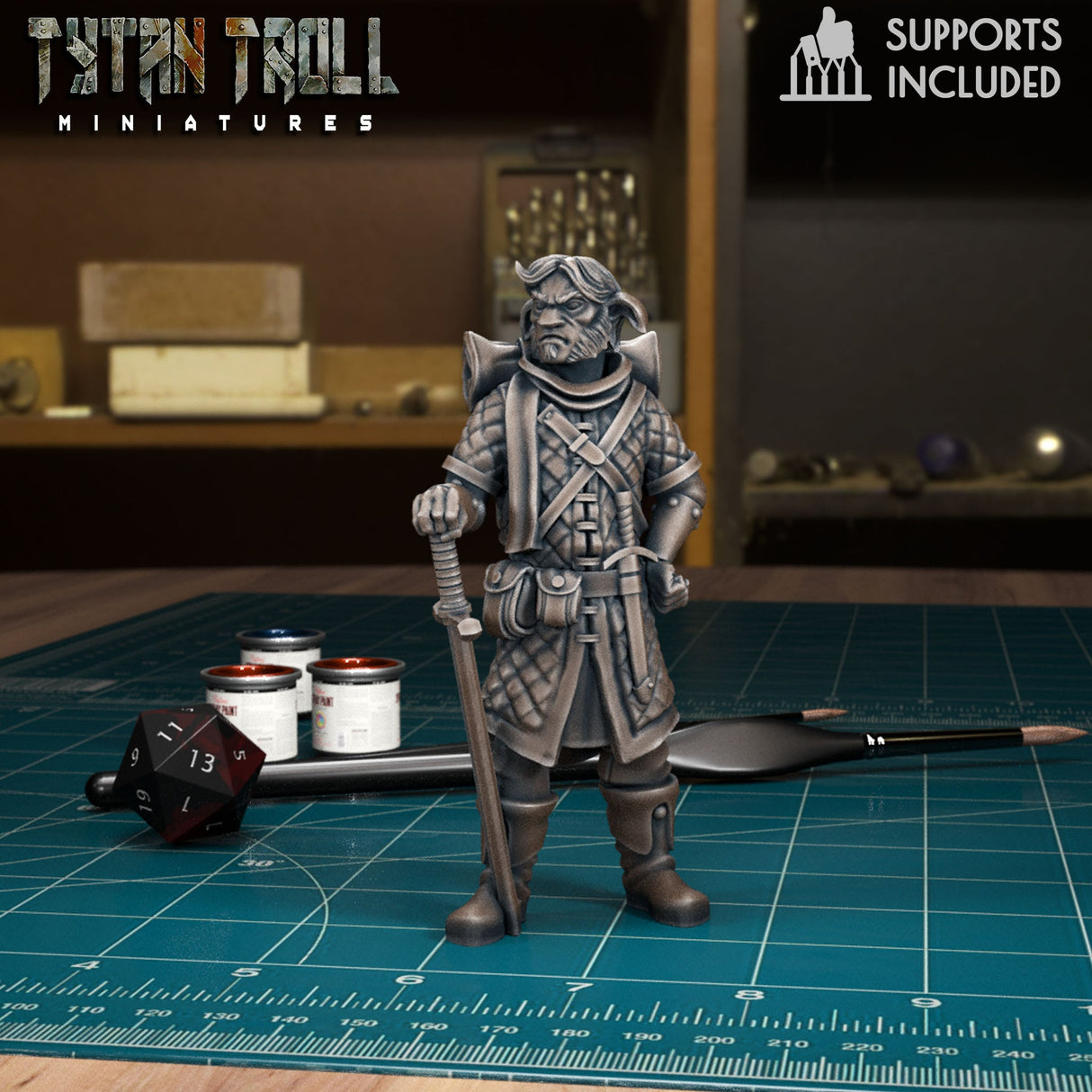 Ranger Heroes Miniature set 2 | H - Tabletop RPG & D&D miniature. Perfect for wargaming & collectors