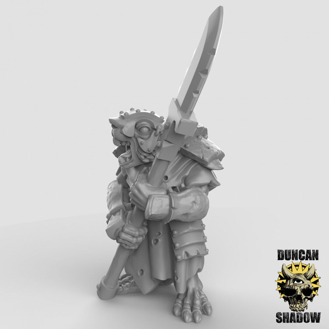 Rat Folk Royal Spearmen Miniature | A - Tabletop RPG & D&D miniature. Perfect for wargaming & collectors