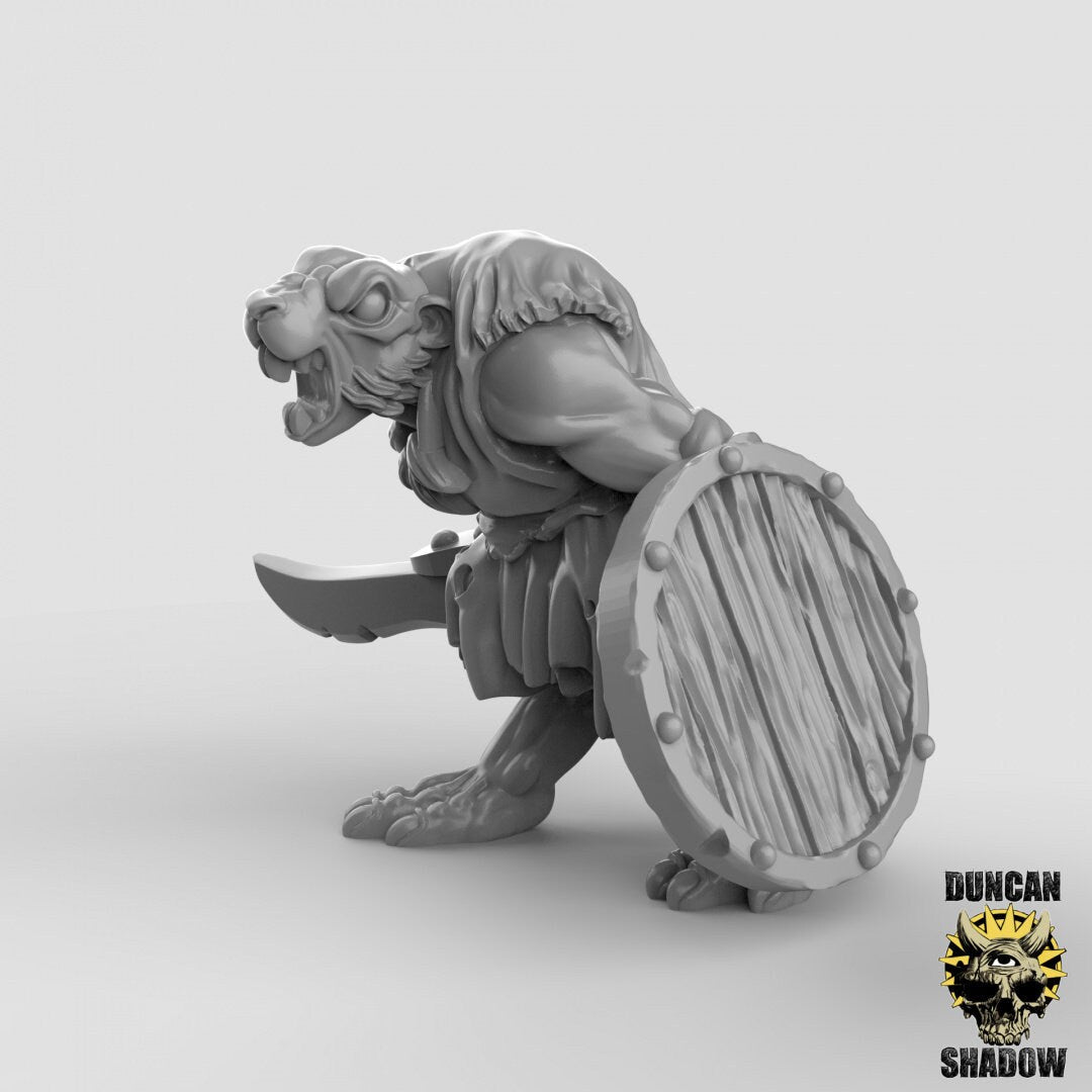 Rat Banner squad | B - Tabletop RPG & D&D miniature. Perfect for wargaming & collectors