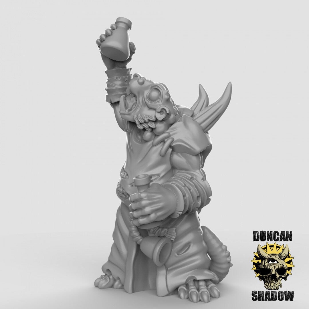 Rat folk Necromancers Miniature | B - Tabletop RPG & D&D miniature. Perfect for wargaming & collectors