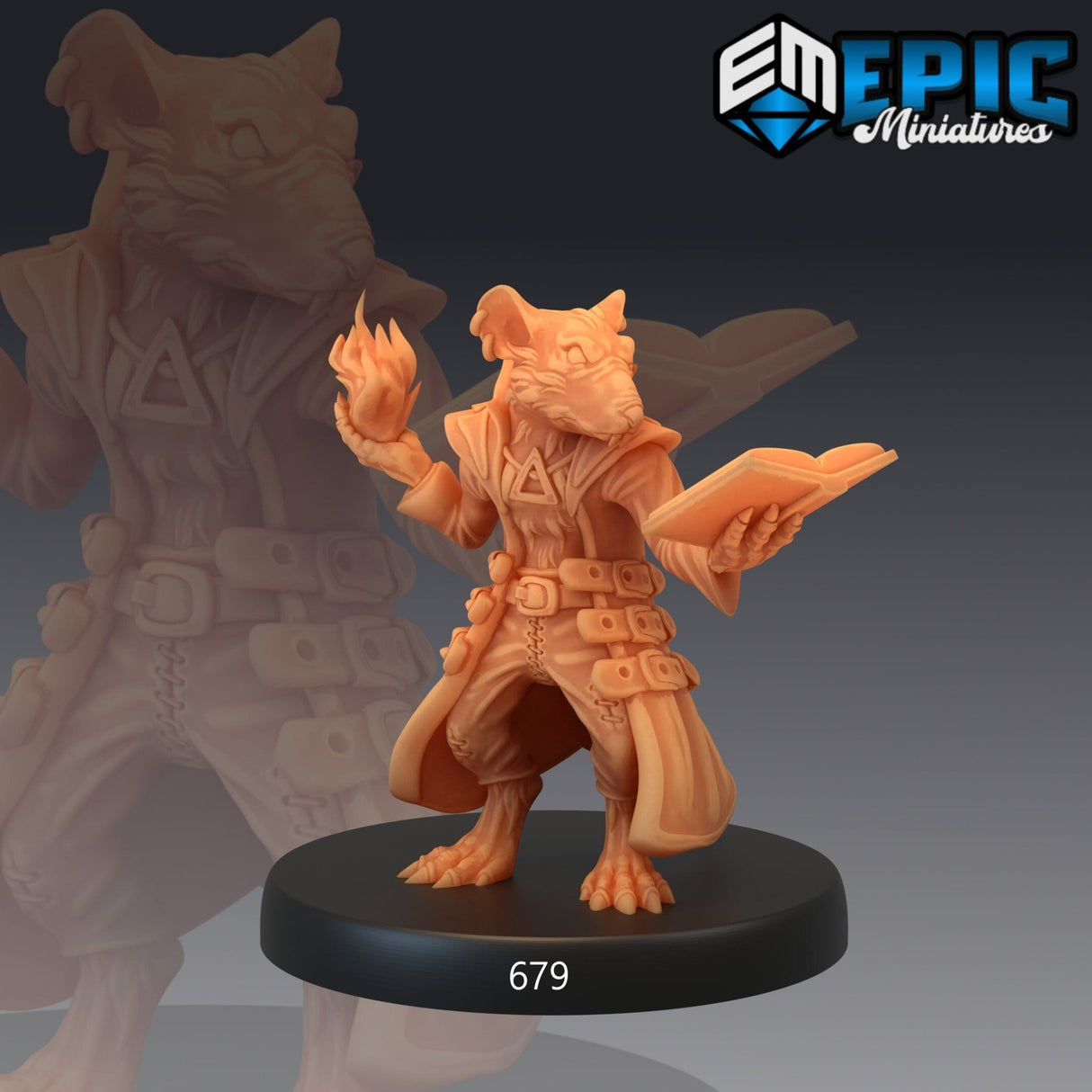 Fantasy Rat Folk Miniature Set | E - Tabletop RPG & D&D miniature. Perfect for wargaming & collectors