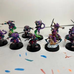 Rat Folk Ninja Miniature | Set of 9 - Tabletop RPG & D&D miniature. Perfect for wargaming & collectors