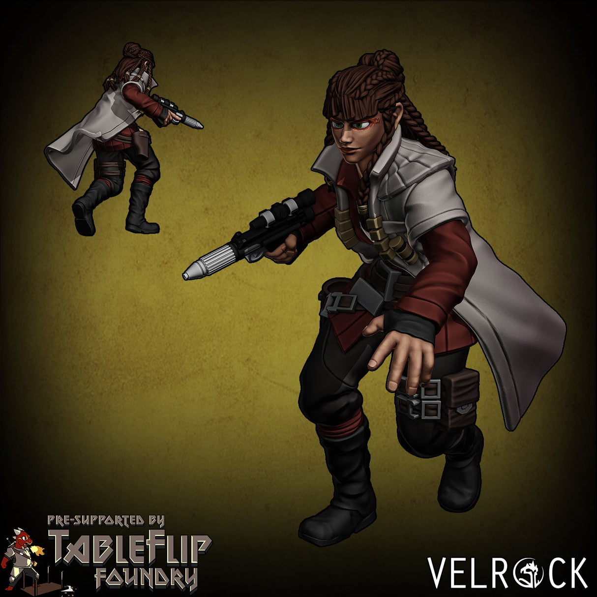 Rebel Mercenaries and Duelist Miniature | A - Tabletop RPG & D&D miniature. Perfect for wargaming & collectors
