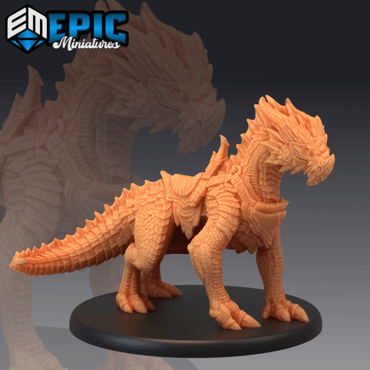 Red Drake Miniature | E - Tabletop RPG & D&D miniature. Perfect for wargaming & collectors