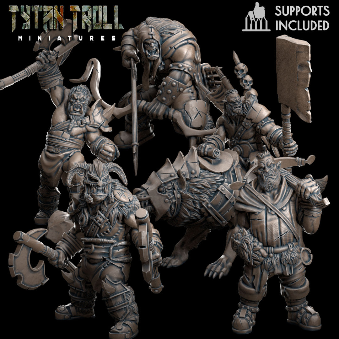 Orc Raiders 1 Miniature | Bring Your Adventures To Life - Tabletop RPG & D&D miniature. Perfect for wargaming & collectors.