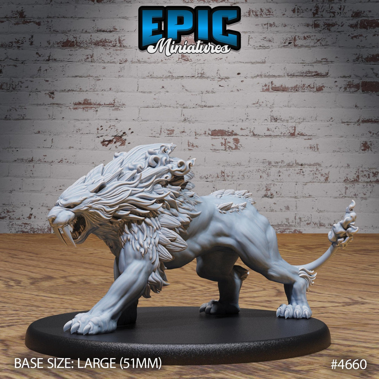 Sabertooth Miniature | 4660 - Tabletop RPG & D&D miniature. Perfect for wargaming & collectors