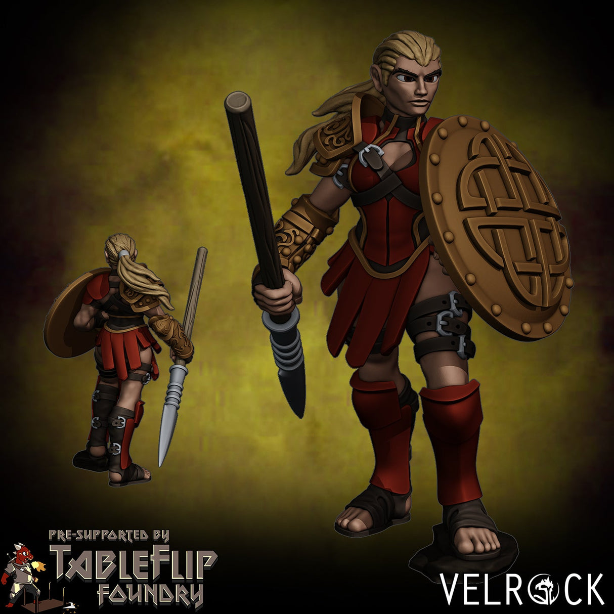Sanctuary Heroes player Miniature | C - Tabletop RPG & D&D miniature. Perfect for wargaming & collectors