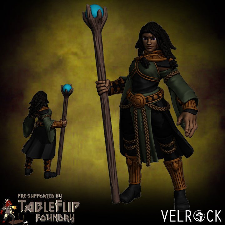 Sanctuary Heroes player Miniature | E - Tabletop RPG & D&D miniature. Perfect for wargaming & collectors