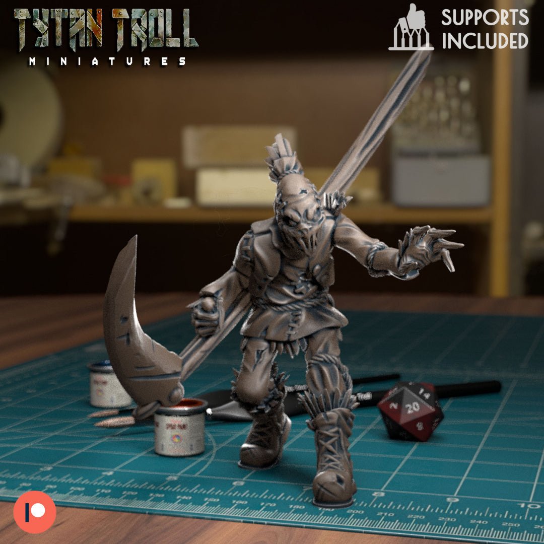Scarecrow Bundle Miniature | E - Tabletop RPG & D&D miniature. Perfect for wargaming & collectors