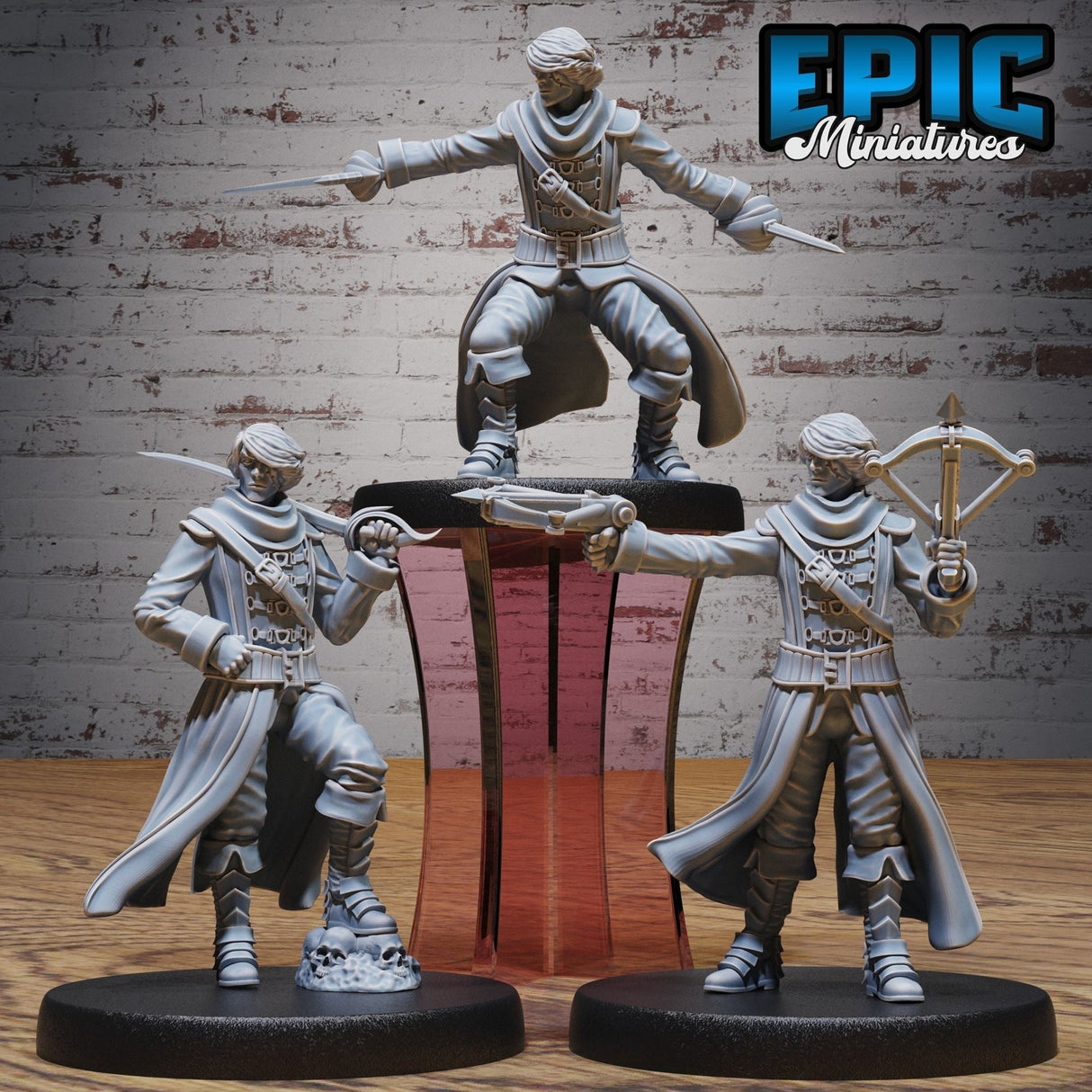 Sea Adventurer Miniature | Set of 3 - Tabletop RPG & D&D miniature. Perfect for wargaming & collectors