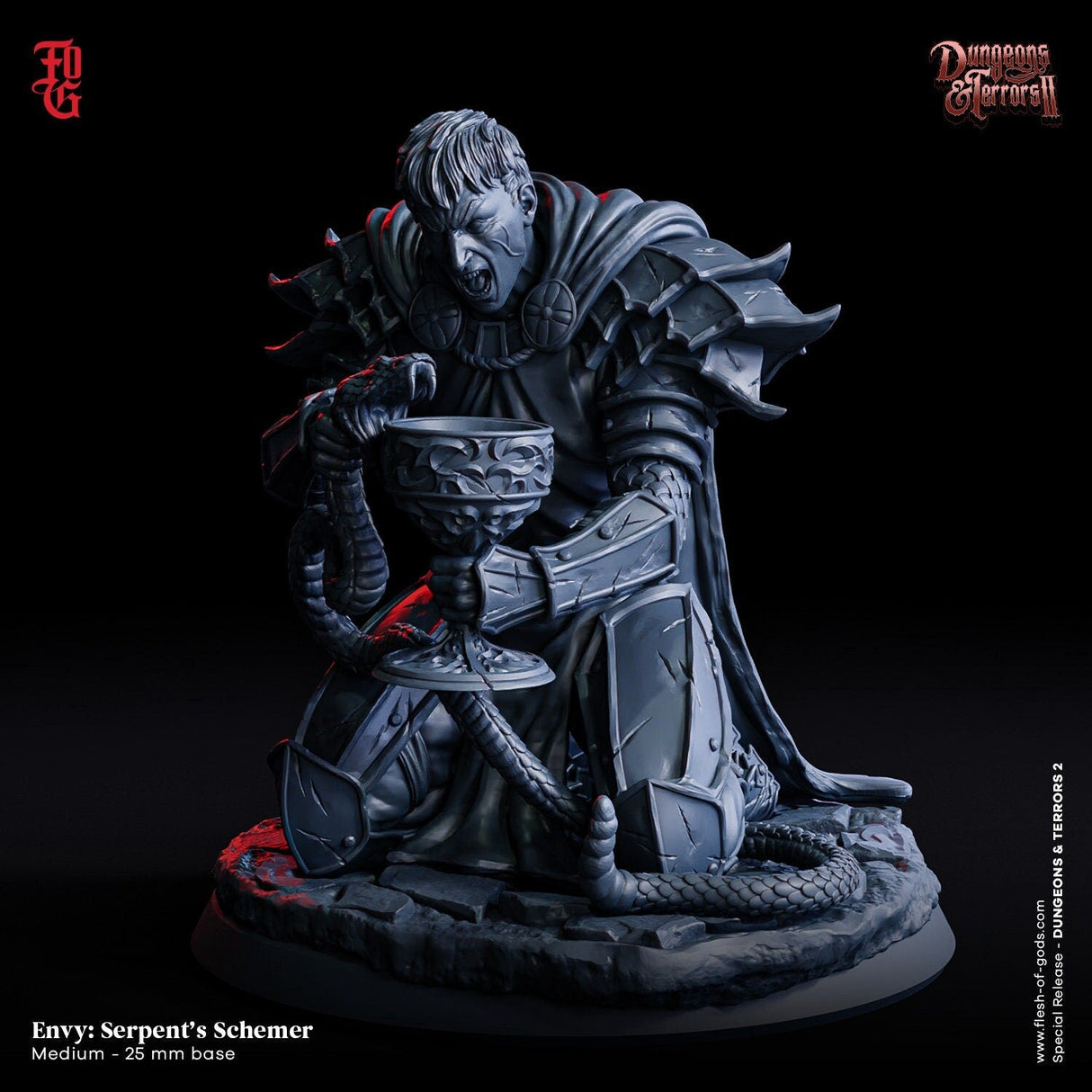 Serpent's Schemer Miniature | Serpent&39;s Schemer - Tabletop RPG & D&D miniature. Perfect for wargaming & collectors