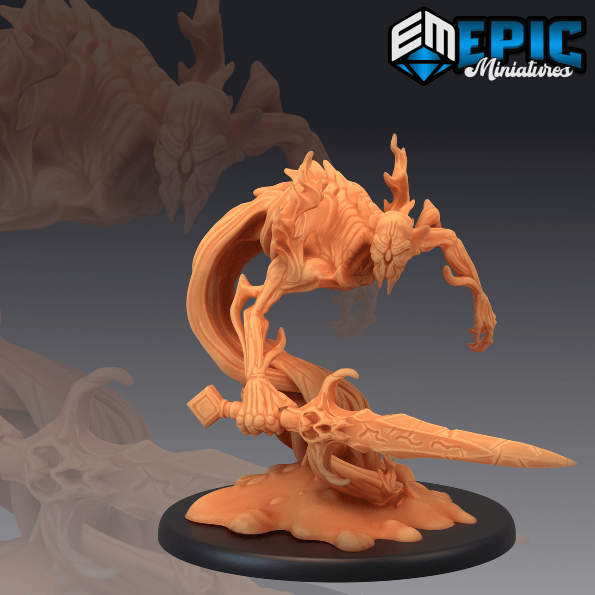 Shadow Horror Miniature | B - Tabletop RPG & D&D miniature. Perfect for wargaming & collectors