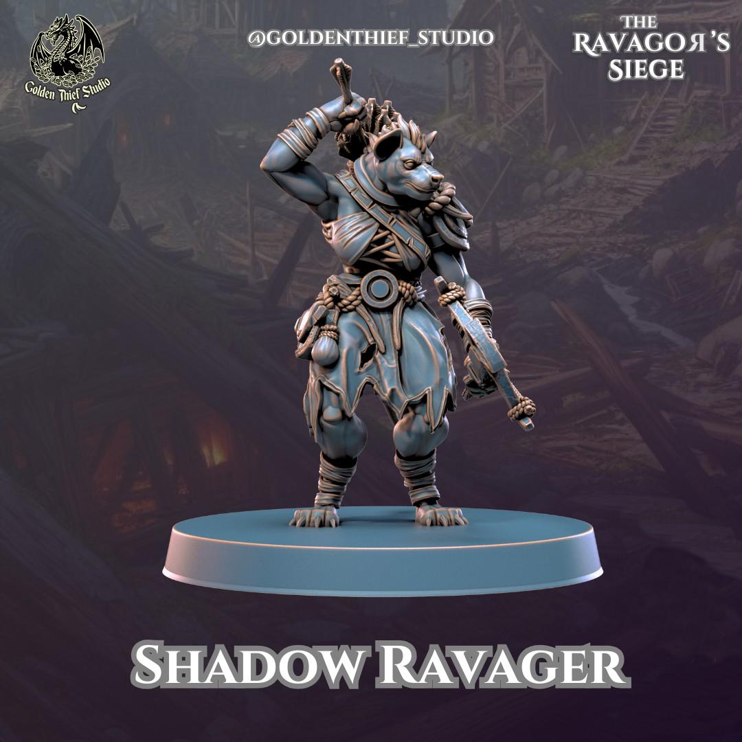 Shadow Ravagers Miniature | D - Tabletop RPG & D&D miniature. Perfect for wargaming & collectors