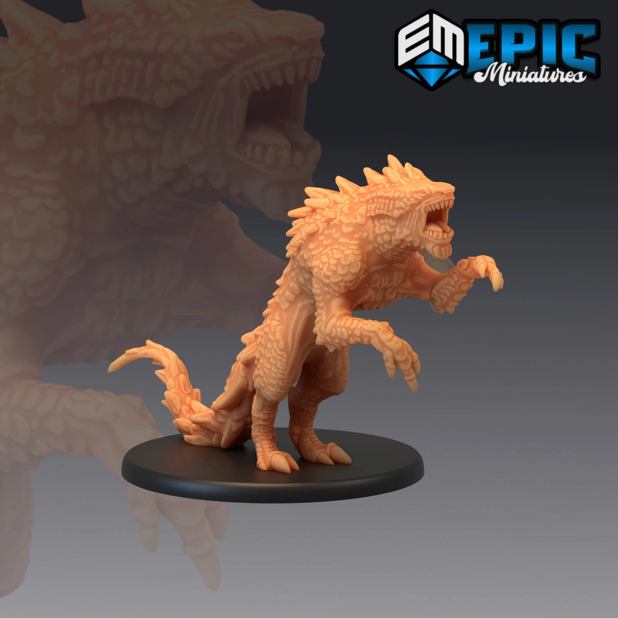 Shark Wolf Miniature | C - Tabletop RPG & D&D miniature. Perfect for wargaming & collectors