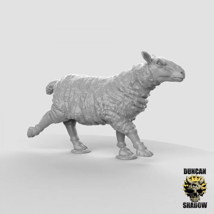 Sheep Miniature | B - Tabletop RPG & D&D miniature. Perfect for wargaming & collectors