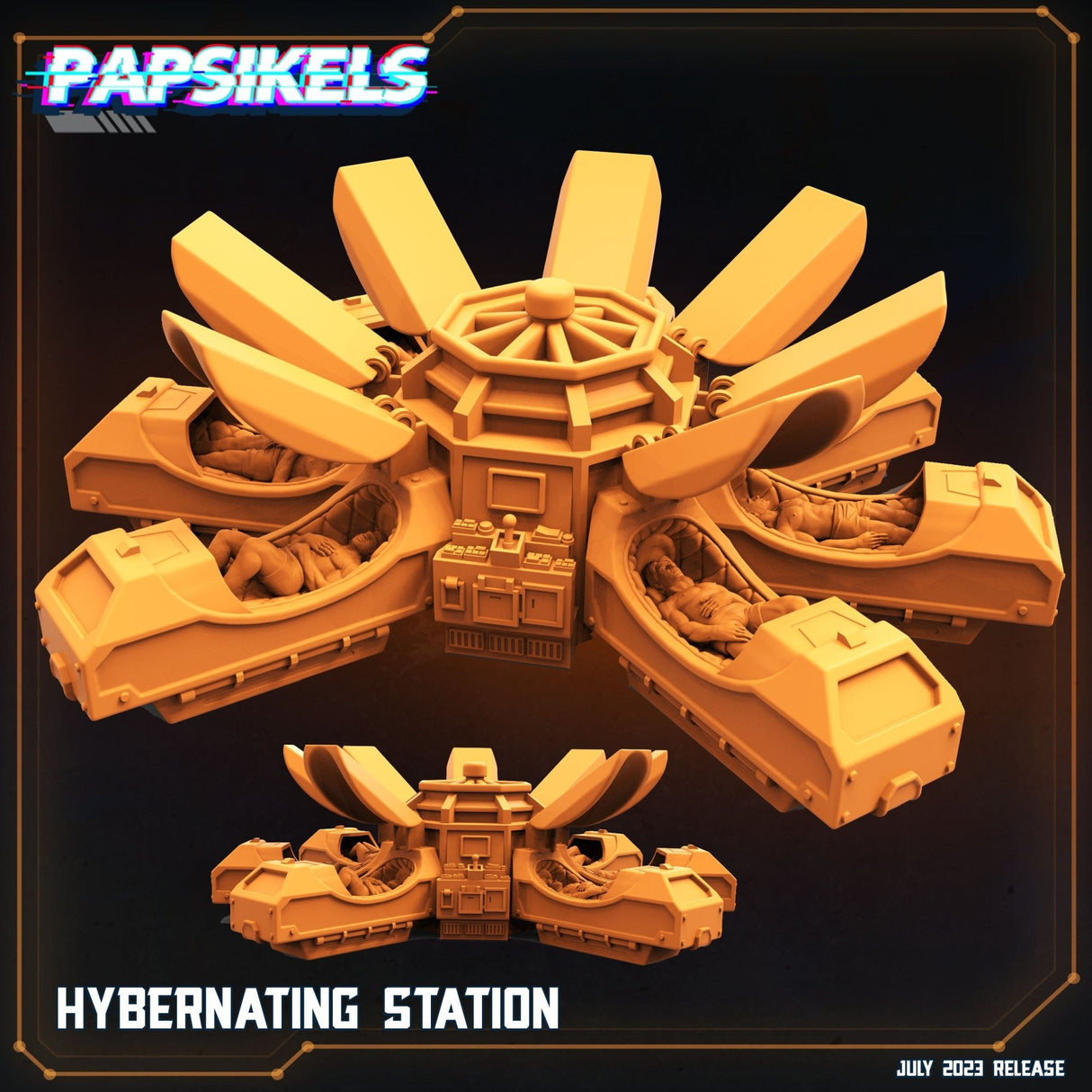Ships Hibernating Station Miniature | Full Set All Models - Tabletop RPG & D&D miniature. Perfect for wargaming & collectors