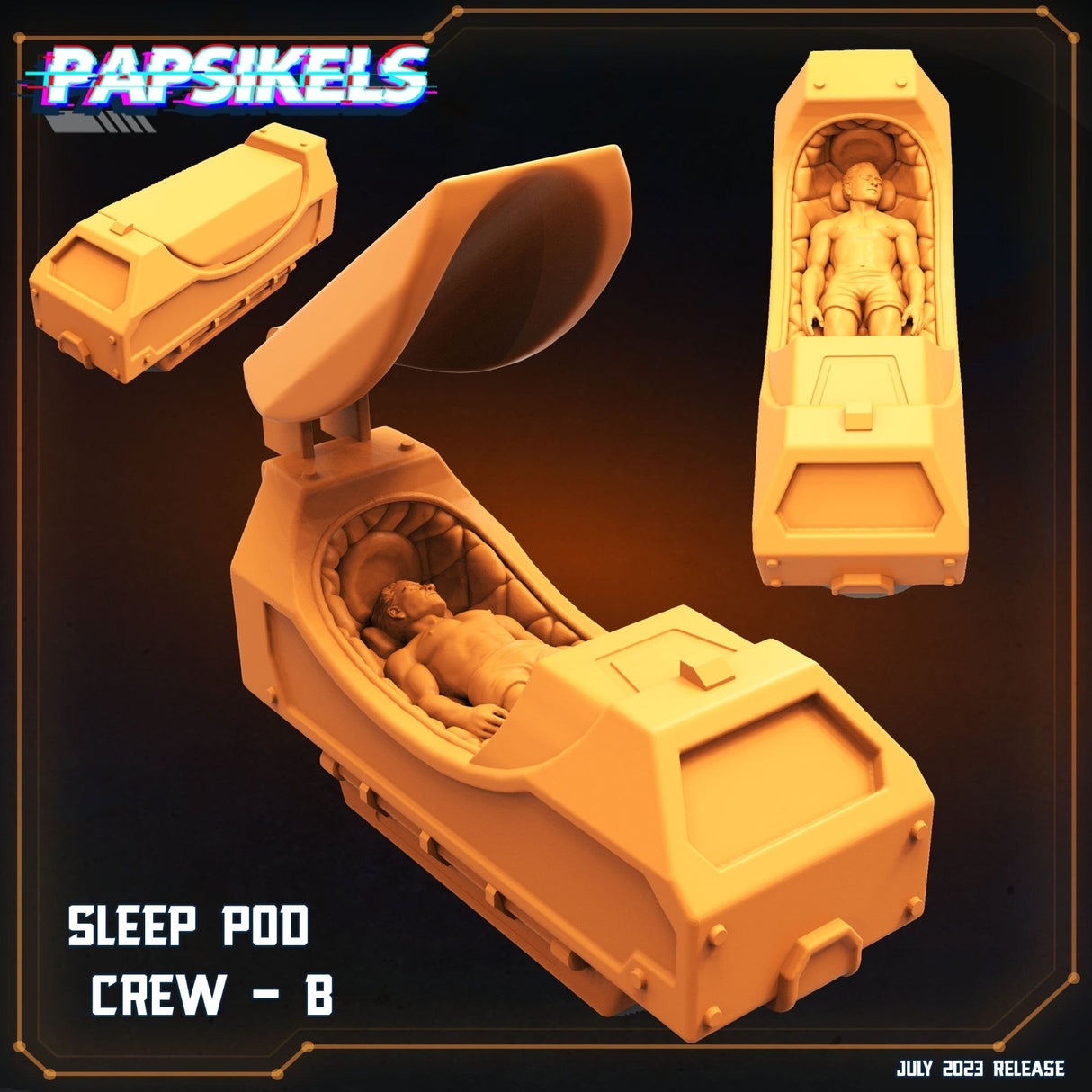 Ships Hibernating Station Miniature | Full Set All Models - Tabletop RPG & D&D miniature. Perfect for wargaming & collectors