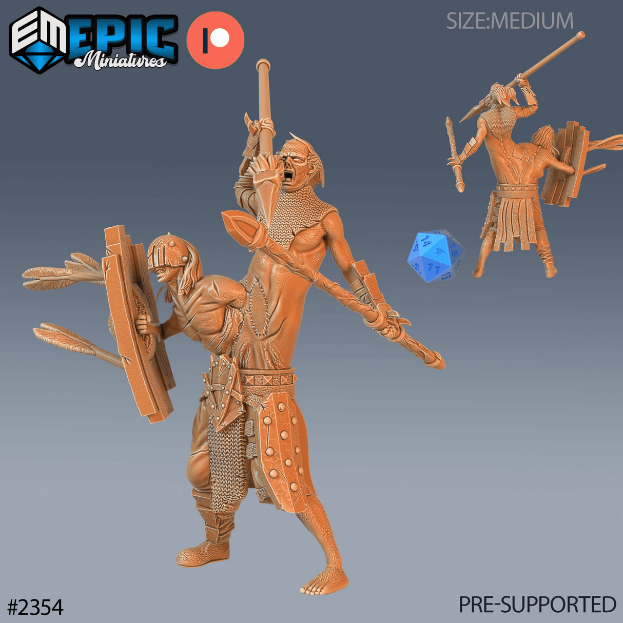 Siamese Zombie Miniature | B - Tabletop RPG & D&D miniature. Perfect for wargaming & collectors