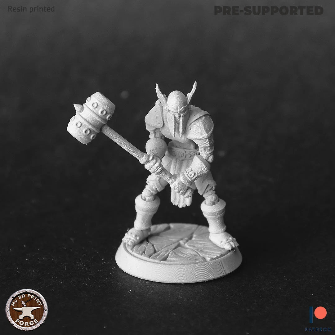 Skeleton Champion Miniature | B - Tabletop RPG & D&D miniature. Perfect for wargaming & collectors