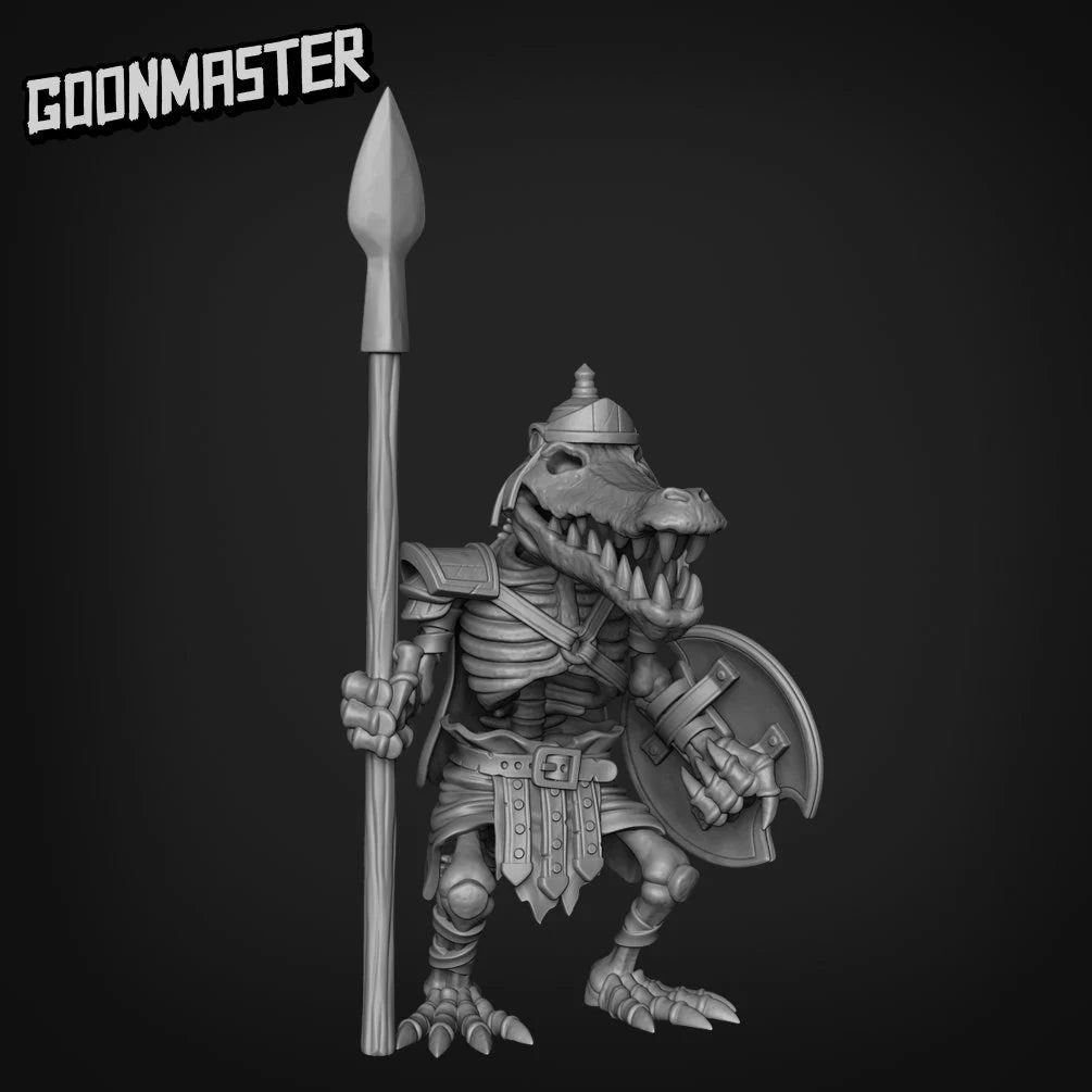 Skeleton Croc Animal Miniature | B - Tabletop RPG & D&D miniature. Perfect for wargaming & collectors
