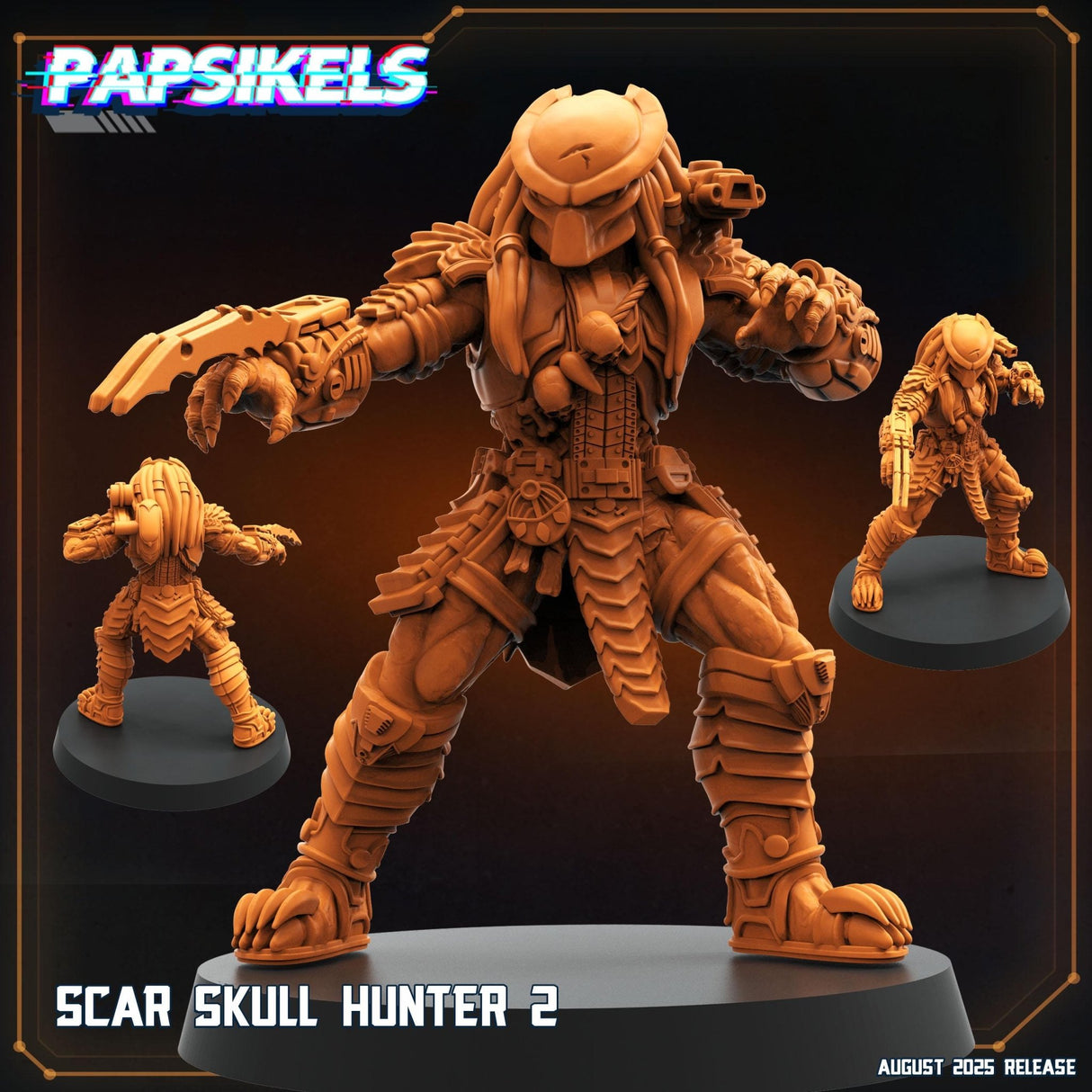 Skull Hunter | Scar Hunter 2 - Tabletop RPG & D&D miniature. Perfect for wargaming & collectors