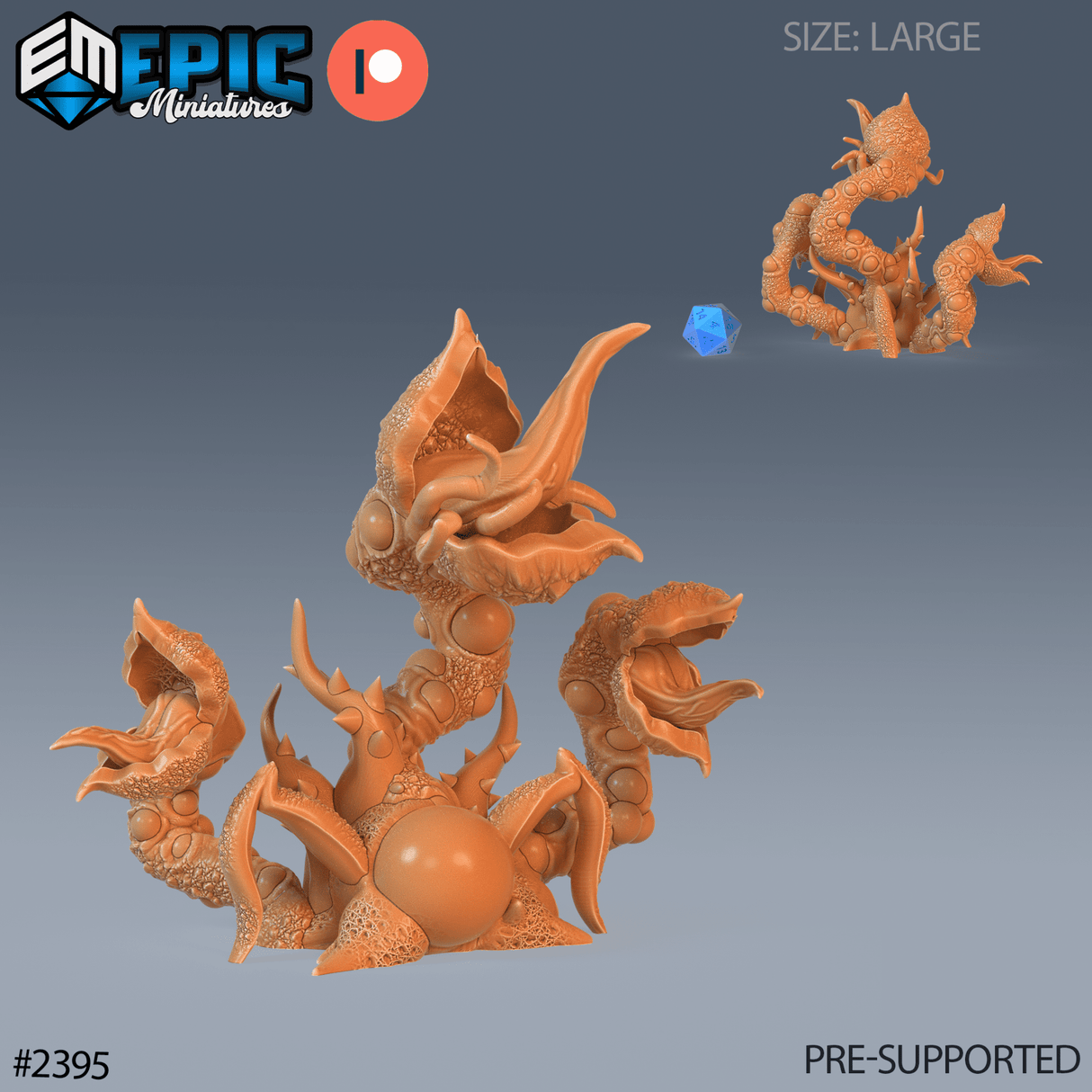 Snapping Plant Miniature | C - Tabletop RPG & D&D miniature. Perfect for wargaming & collectors